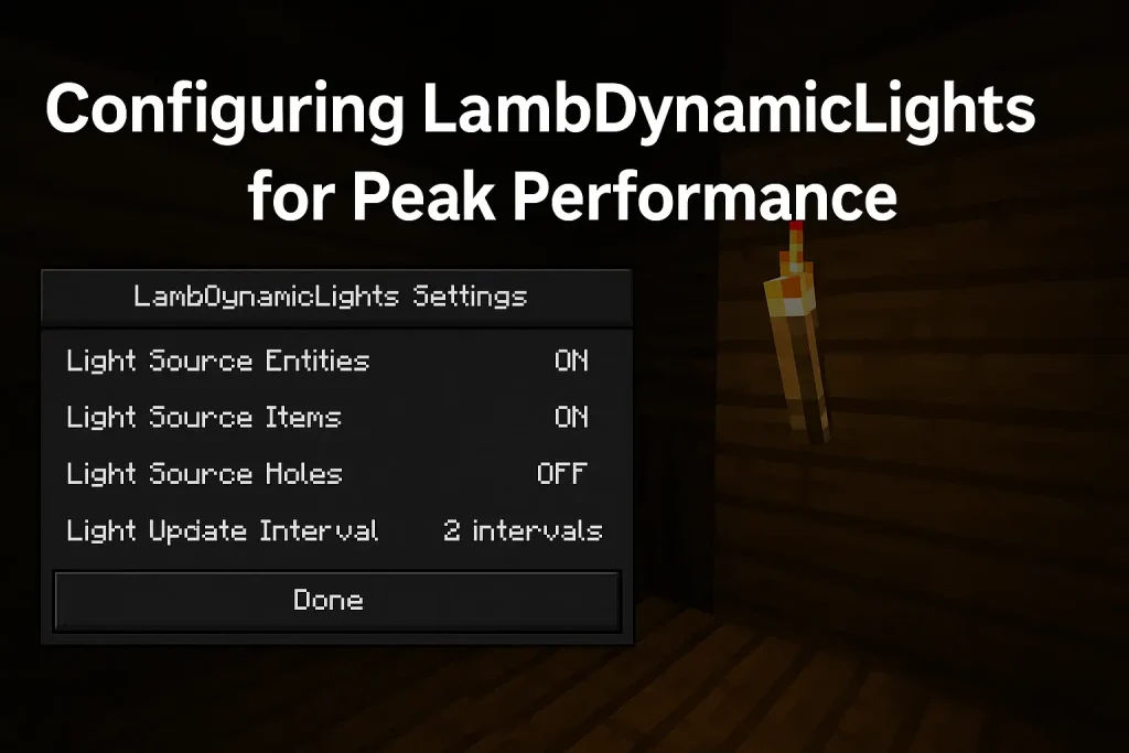 Configuring LambDynamicLights for Peak Performance